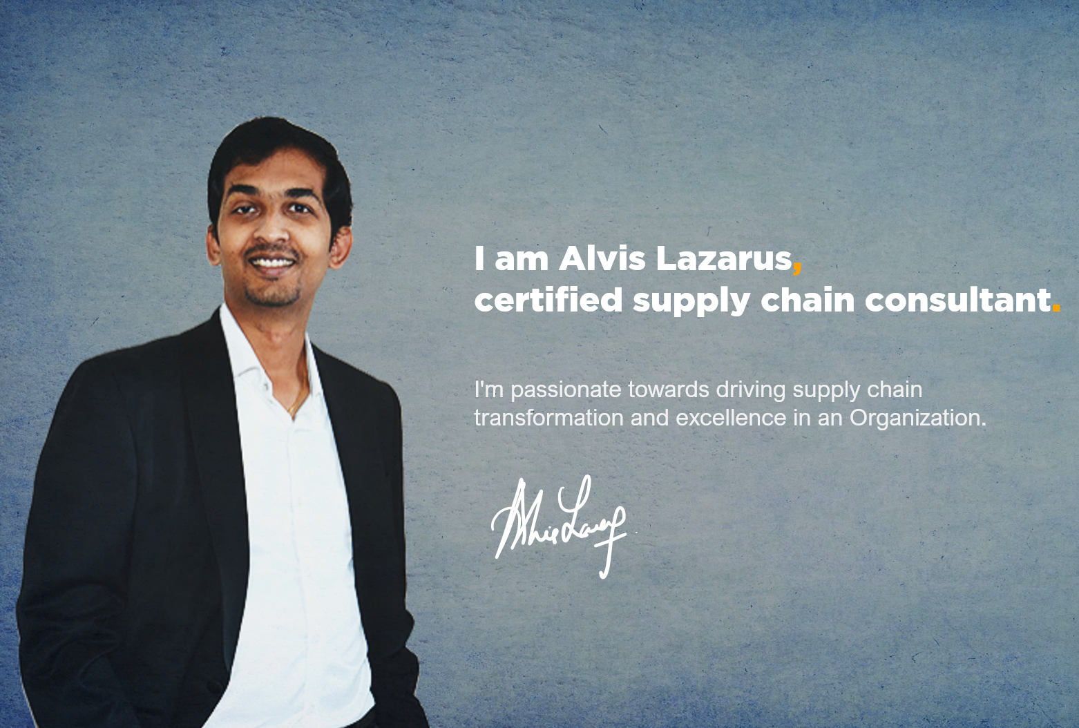 Alvis Lazarus supply chain consultant
